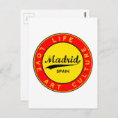 Madrid Briefkaart (Voorkant / Achterkant)