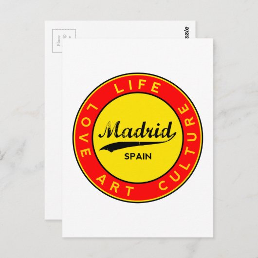 Madrid Briefkaart (Voorkant / Achterkant)