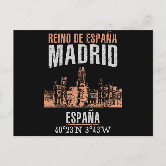 Madrid Briefkaart (Voorkant)