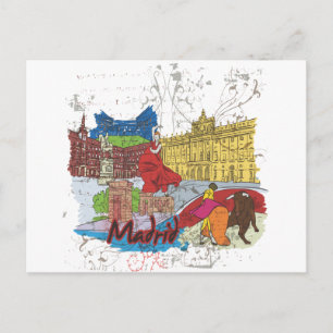 Madrid Briefkaart