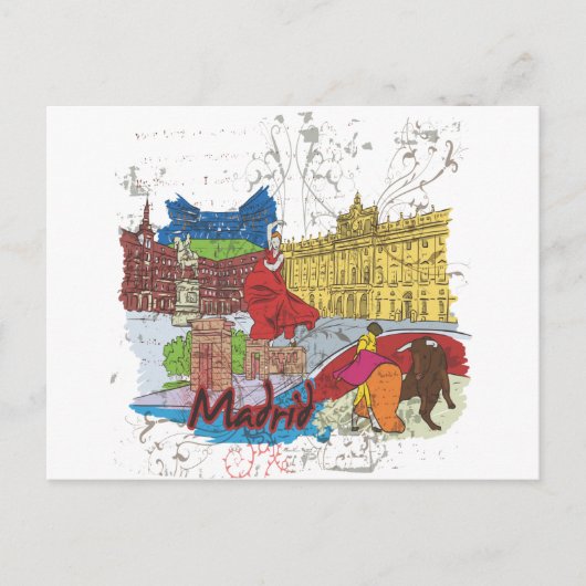 Madrid Briefkaart (Voorkant)