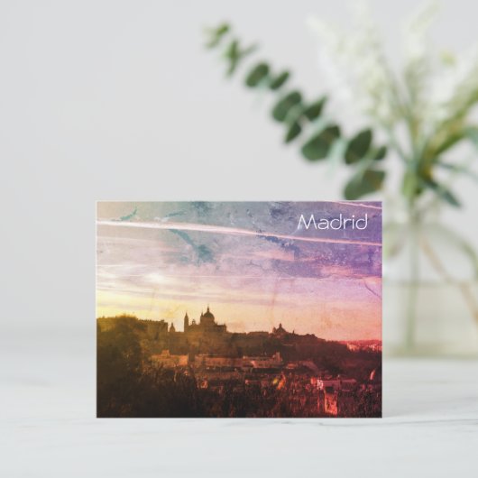 Madrid  briefkaart (Staand voorkant)