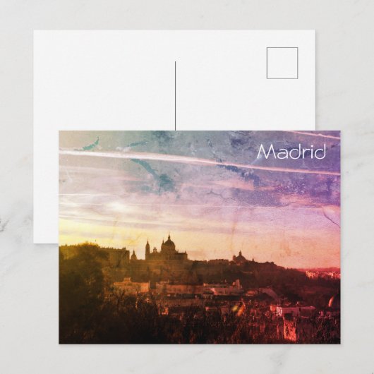 Madrid  briefkaart (Voorkant / Achterkant)