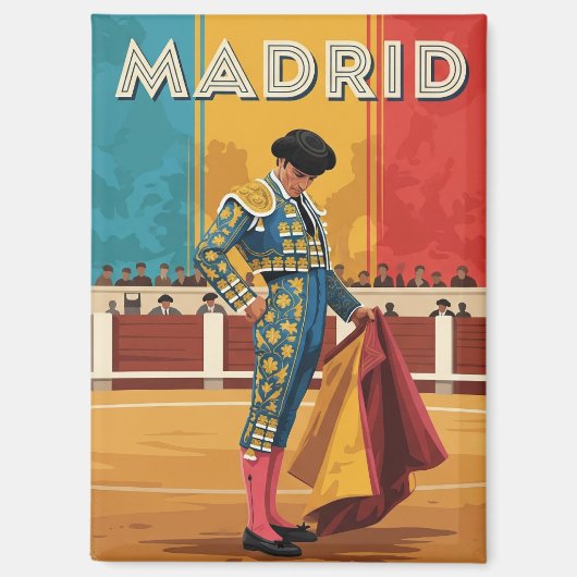 Madrid Bullfighter Spain Travel Magneet (Voorkant)