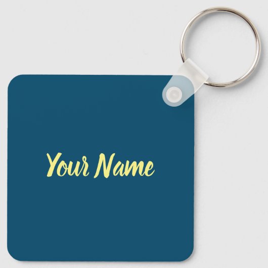 Madrid Capital Spain Retro Skyline  Sleutelhanger (Achterkant)