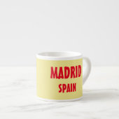 Madrid City Afbeelding Espresso Cup Espresso Kop (Voorkant rechts)