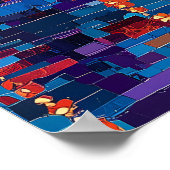 Madrid City Skyline Poster – Iconische Spaanse kun (Hoek)