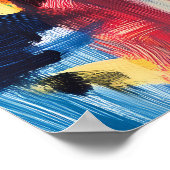 Madrid Cityscape met iconische straten in Fauvist Poster (Hoek)