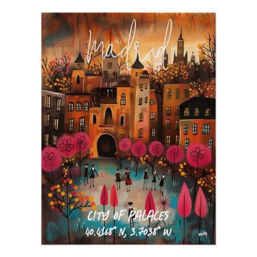 Madrid: Ciudad de Palacios Perfect Poster (Voorkant)