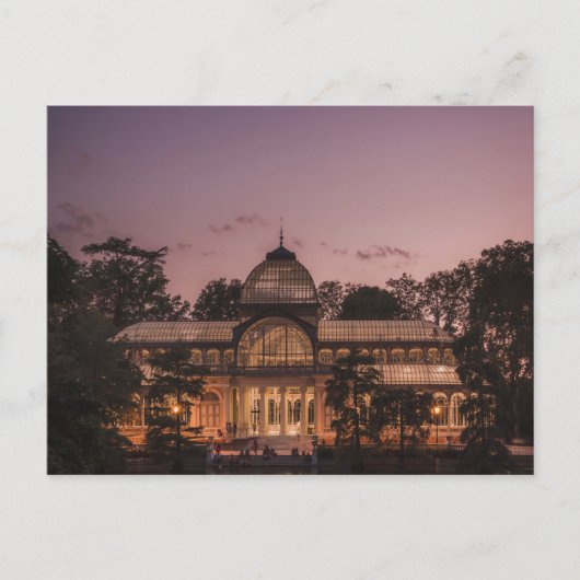 Madrid Crystal Palace Travel Briefkaart (Voorkant)