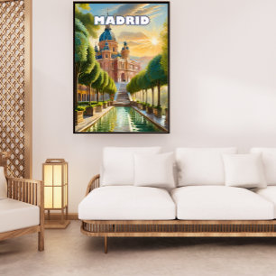 Madrid, een stad waar je graag wegloopt perfect poster