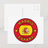 Madrid España Briefkaart (Voorkant / Achterkant)