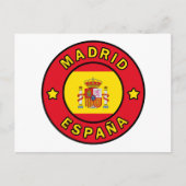 Madrid España Briefkaart (Voorkant)