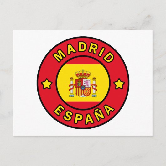 Madrid España Briefkaart (Voorkant)