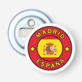 Madrid España Button Flesopener (Voorkant)