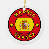 Madrid España Keramisch Ornament (Voorkant)