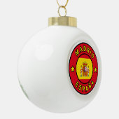 Madrid España Keramische Bal Ornament (Links)