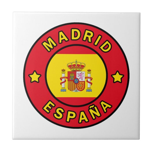 Madrid España Tegeltje (Voorkant)