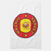 Madrid España Theedoek (Verticaal)