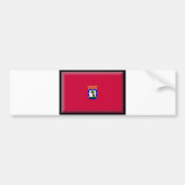 Madrid Flag Bumpersticker (Voorkant)