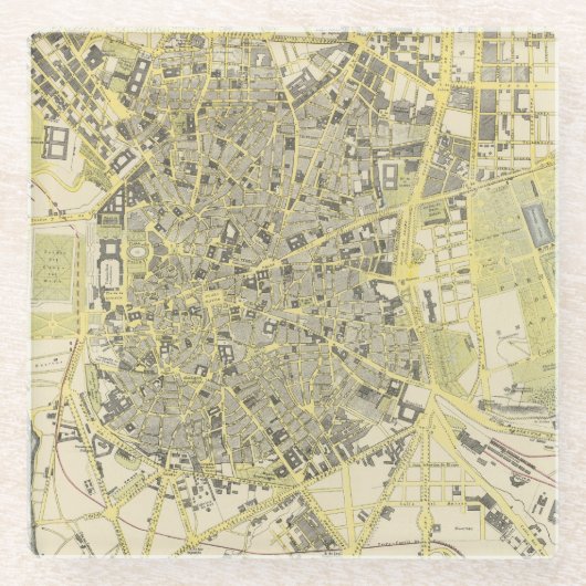 Madrid Glazen Onderzetter (Voorkant)