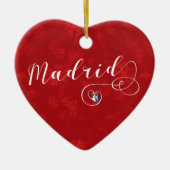 Madrid Heart, Ornament met kerstbomen, Spanje (Voorkant)