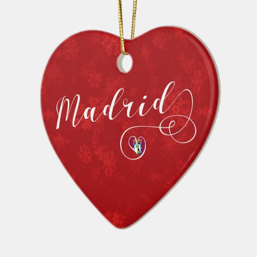 Madrid Heart, Ornament met kerstbomen, Spanje (Links)