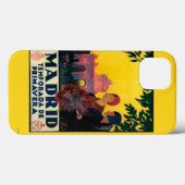 Madrid in het Springtime-Poster voor reispromotie Case-Mate iPhone Case (Achterkant (horizontaal))
