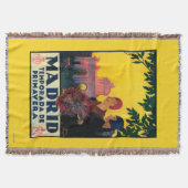 Madrid in het Springtime-Poster voor reispromotie Deken (Voorkant)