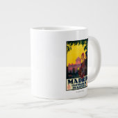 Madrid in het Springtime-Poster voor reispromotie Grote Koffiekop (Voorkant rechts)