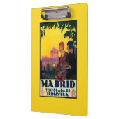 Madrid in het Springtime-Poster voor reispromotie Klembord (Links)