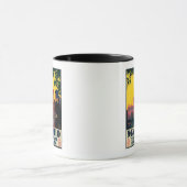 Madrid in het Springtime-Poster voor reispromotie Mok (Midden)