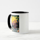 Madrid in het Springtime-Poster voor reispromotie Mok (Voorkant links)