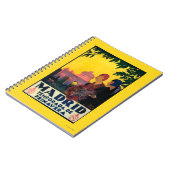 Madrid in het Springtime-Poster voor reispromotie Notitieboek (Linkerzijde)