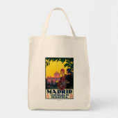 Madrid in het Springtime-Poster voor reispromotie Tote Bag (Voorkant)