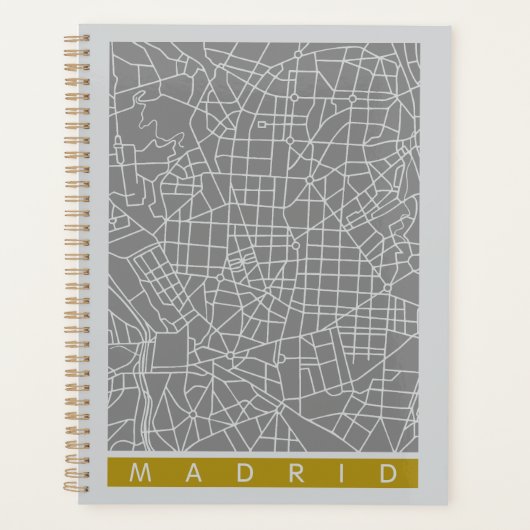 Madrid kaart planner (Voorkant)