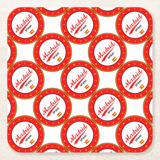 Madrid Kartonnen Onderzetters (Voorkant)