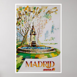 Madrid Kunst Spanje Reisposter Spaanse Kunst Iberi Poster