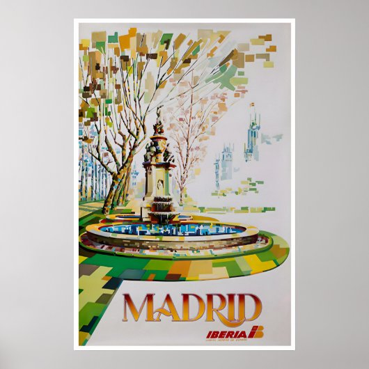 Madrid Kunst Spanje Reisposter Spaanse Kunst Iberi Poster (Voorkant)