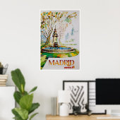 Madrid Kunst Spanje Reisposter Spaanse Kunst Iberi Poster (Thuiskantoor)