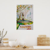 Madrid Kunst Spanje Reisposter Spaanse Kunst Iberi Poster (Keuken)