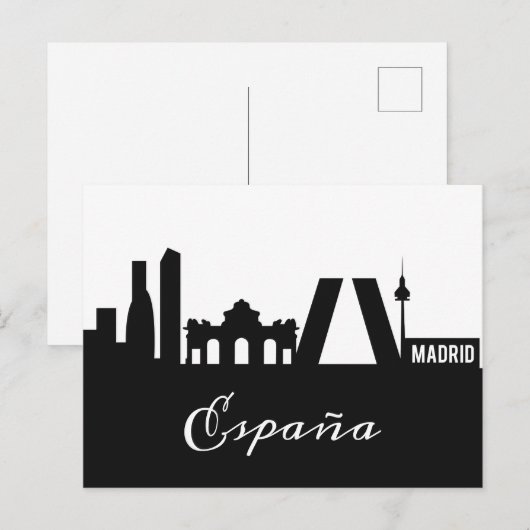 Madrid Landmarks briefkaart (Voorkant / Achterkant)