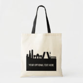 Madrid Landmarks douanetekst canvas tassen (Voorkant)