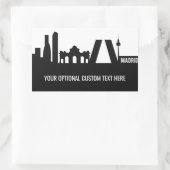 Madrid Landmarks douanetekst stickers (Tas)