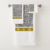 Madrid map bad handdoek (Insitu)