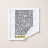 Madrid map bad handdoek (Wasdoekje)