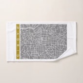 Madrid map bad handdoek (Handdoek)