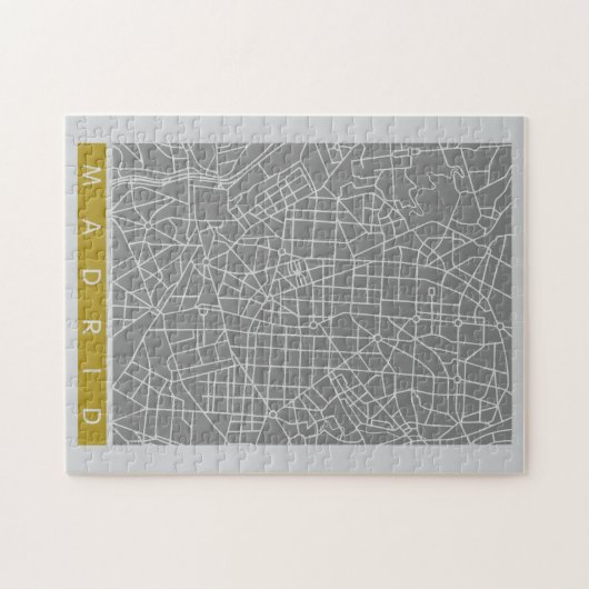 Madrid map legpuzzel (Horizontaal)