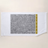 Madrid map strandlaken (Voorkant)