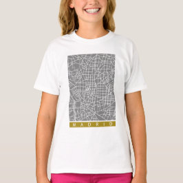 Madrid map t-shirt